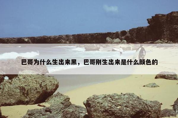 巴哥为什么生出来黑，巴哥刚生出来是什么颜色的