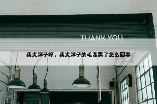 柴犬脖子痒，柴犬脖子的毛变黑了怎么回事