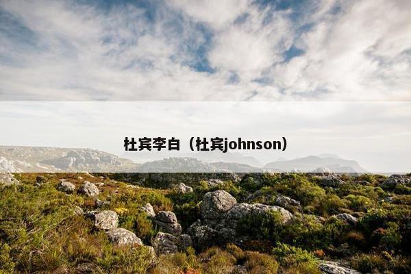 杜宾李白（杜宾johnson）