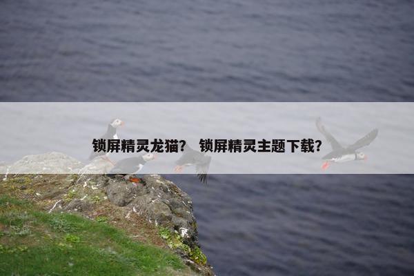 锁屏精灵龙猫？ 锁屏精灵主题下载？