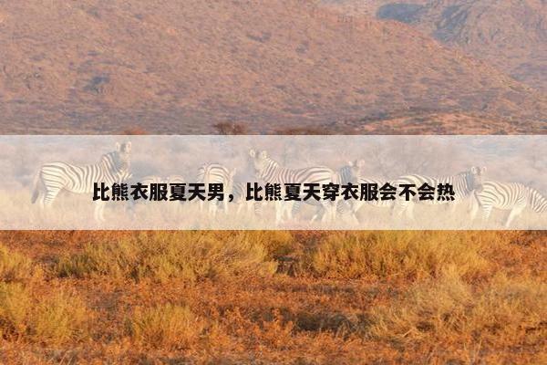 比熊衣服夏天男，比熊夏天穿衣服会不会热